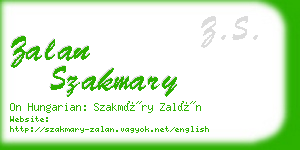 zalan szakmary business card